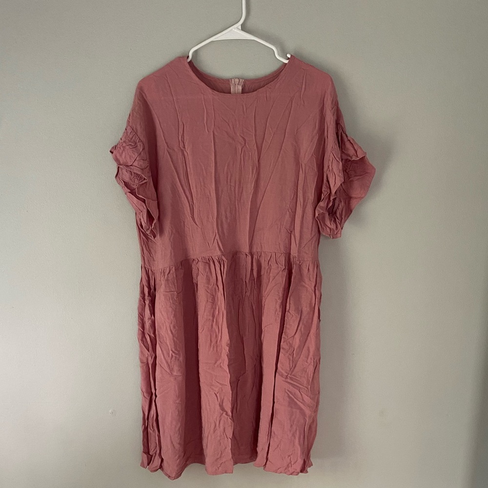 Beautiful A-Line blush pink womens dress